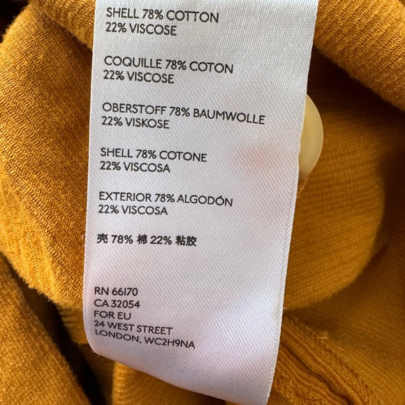 Anthropologie Maeve Top Corduroy Maria Babydoll Short Fall Boho - Picture 5 of 5